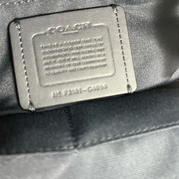 Coach Court Bawck Ruching Black Midnight / Gold - Picture 7 of 11